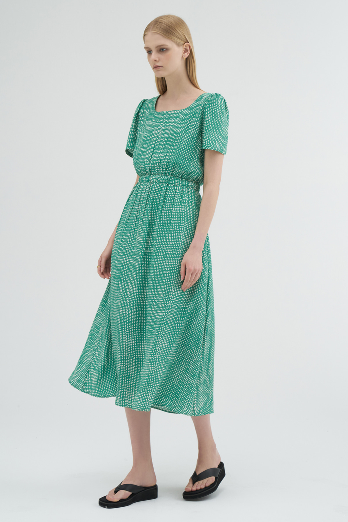 Cut-Out Point Dress