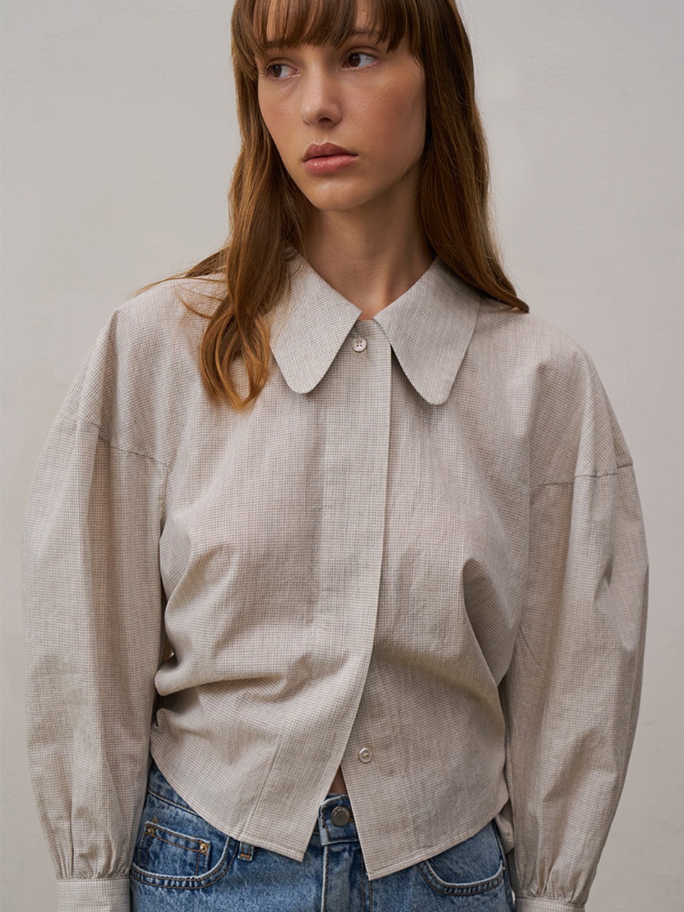 MARIE CHECK BLOUSE